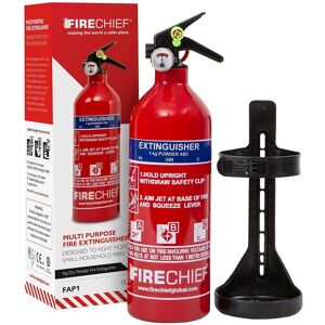 Firechief Multi Purpose Powder Fire Extinguisher – Ready To Use In Seconds – 1kg Abc Firechief Multi Purpose Powder Fire Extinguisher – Ready To Use In Seconds – 1kg Abc