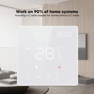 Smart Wifi Thermostat Home Programmable For App Voice Control 100‑250vac Uk Smart Wifi Thermostat Home Programmable For App Voice Control 100‑250vac Uk