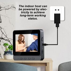 Wireless Wifi Video Doorbell Intercom System 1080p Video Doorbell Camera W Baj Wireless Wifi Video Doorbell Intercom System 1080p Video Doorbell Camera W Baj