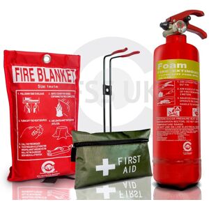 Fss Uk 1l Foam (Afff) Fire Extinguisher With Fire Blanket & 1st Aid Kit Fss Uk 1l Foam (Afff) Fire Extinguisher With Fire Blanket & 1st Aid Kit