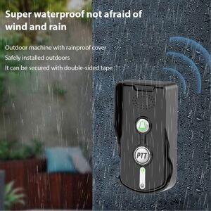 Wireless Doorbell Intercom Rechargeable 1000m/3280ft Long Distance Smart Int Wl Wireless Doorbell Intercom Rechargeable 1000m/3280ft Long Distance Smart Int Wl