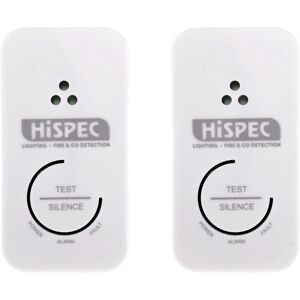 2 X Hispec Hsa/bc/rf10-Pro Wireless Interlink Carbon Monoxide Alarm Lithium 2 X Hispec Hsa/bc/rf10-Pro Wireless Interlink Carbon Monoxide Alarm Lithium