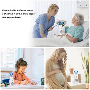 Wireless Voice Intercom Home Smart 2 Way Talk Doorbell For Elderly Caregivers Wireless Voice Intercom Home Smart 2 Way Talk Doorbell For Elderly Caregivers