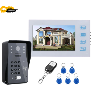 Does Not Apply 7inch Video Door Phone Intercom Doorbell With Rfid Password Ir-Cut 1000tv Line C Does Not Apply 7inch Video Door Phone Intercom Doorbell With Rfid Password Ir-Cut 1000tv Line C