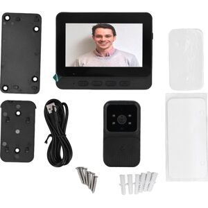 Wireless Video Doorbell 4.3in Stable Connection 2 Way Intercom Video Doorbel Bl Wireless Video Doorbell 4.3in Stable Connection 2 Way Intercom Video Doorbel Bl