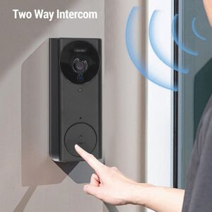.Wireless Video Doorbell Intercom System 8mp Lens Auto Recording 170° View Angle .Wireless Video Doorbell Intercom System 8mp Lens Auto Recording 170° View Angle