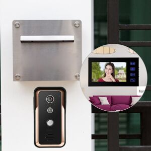 ༝2 Monitor Ir Camera 7in Wired Video Intercom With Electric Control Lock ༝2 Monitor Ir Camera 7in Wired Video Intercom With Electric Control Lock