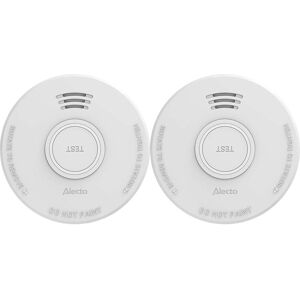 Alecto Set Of 2 Autonomous Photoelectric Smoke Detectors Powerful 85 Db Alarm Alecto Set Of 2 Autonomous Photoelectric Smoke Detectors Powerful 85 Db Alarm