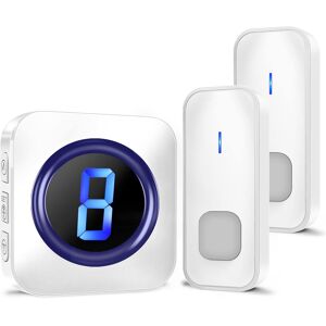 Surfou Doorbell, Waterproof Plug In Electric Wireless Door Bells Chime Kit At 1,300ft 2 Surfou Doorbell, Waterproof Plug In Electric Wireless Door Bells Chime Kit At 1,300ft 2