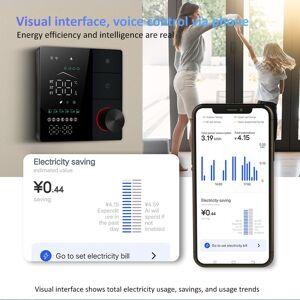 Black Smart Thermostat For House Electric Floor Heating Wifi Ac Thermostat Hen Black Smart Thermostat For House Electric Floor Heating Wifi Ac Thermostat Hen