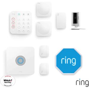 Ring Alarm 2.0 8-Piece Kit With Siren And Indoor Camera Home Security System Ring Alarm 2.0 8-Piece Kit With Siren And Indoor Camera Home Security System