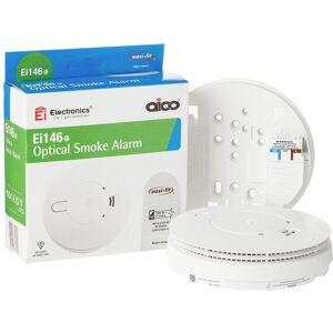 Aico Ei146e Optical Smoke Alarm - Mains Powered Smoke Detector With Long Battery Life Aico Ei146e Optical Smoke Alarm - Mains Powered Smoke Detector With Long Battery Life