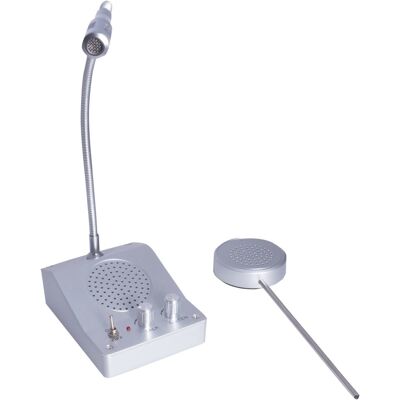 Eagle P601a 2 Way Talk Through Glass Intercom, W/ Desk Mount Base Station Eagle P601a 2 Way Talk Through Glass Intercom, W/ Desk Mount Base Station