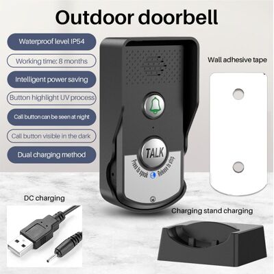 Wireless Voice Intercom Doorbell Ip54 Home Intercom System Wide Usage 410mhz To Wireless Voice Intercom Doorbell Ip54 Home Intercom System Wide Usage 410mhz To