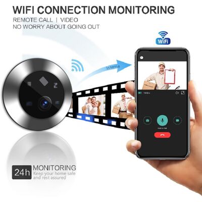 Smart Video Doorbell 4.3in 1080p Wireless 2 Way Intercom Pir Motion Detectio New Smart Video Doorbell 4.3in 1080p Wireless 2 Way Intercom Pir Motion Detectio New