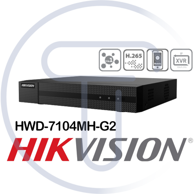 Tancredi Srl Hikvision Hiwatch Dvr Hwd-7104mh-G2 4 Channel 5-In-1 Hybrid 2 4 5 Mpixel Tancredi Srl Hikvision Hiwatch Dvr Hwd-7104mh-G2 4 Channel 5-In-1 Hybrid 2 4 5 Mpixel