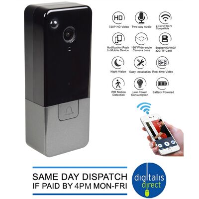Mercury Smart Doorbell Wi-Fi Hd Video Ring Wireless Smartphone Intercom Home Door Bell Mercury Smart Doorbell Wi-Fi Hd Video Ring Wireless Smartphone Intercom Home Door Bell