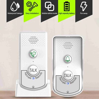 Wireless Doorbell Intercom Rechargeable Smart Intercom Doorbells For Home Real Wireless Doorbell Intercom Rechargeable Smart Intercom Doorbells For Home Real