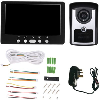 New 7 Inch Monitor Hd Camera Video Door Phone Doorbell Intercom System Ir Night New 7 Inch Monitor Hd Camera Video Door Phone Doorbell Intercom System Ir Night