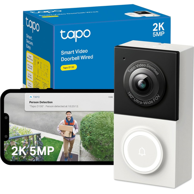 Branded D130 2k 5mp Doorbell Camera Wired, Ai Detection,180° Head-To-Toe View, Video Doo Branded D130 2k 5mp Doorbell Camera Wired, Ai Detection,180° Head-To-Toe View, Video Doo