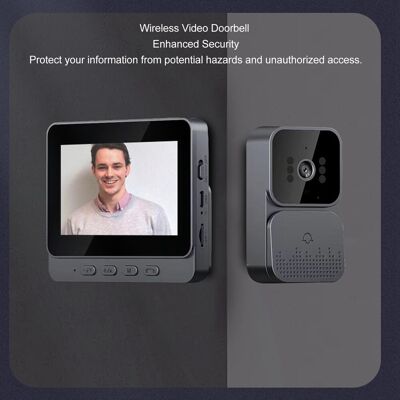 `wireless Video Doorbell 4.3in Stable Connection 2 Way Intercom Video Doorbel Bl `wireless Video Doorbell 4.3in Stable Connection 2 Way Intercom Video Doorbel Bl