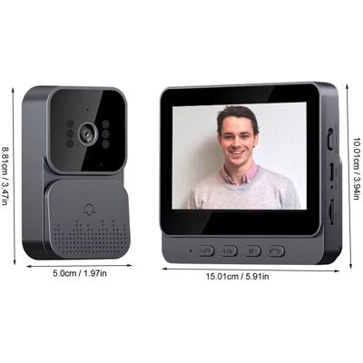 ⁺wireless Video Doorbell 4.3in Stable Connection 2 Way Intercom Video Doorbell ⁺wireless Video Doorbell 4.3in Stable Connection 2 Way Intercom Video Doorbell