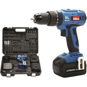Hilka Cordless Dill 18v Brushless Combi With 2 Lithium Battery + 50 Pce Bit Kit Hilka Cordless Dill 18v Brushless Combi With 2 Lithium Battery + 50 Pce Bit Kit