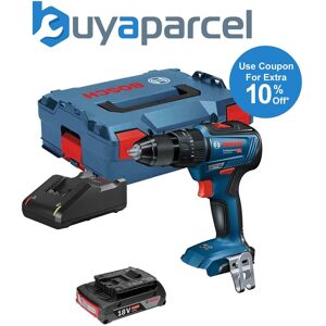 Bosch 18v Gsb 18v-55 Brushless Combi Hammer Drill - 1 X 2.0ah Battery + L Case Bosch 18v Gsb 18v-55 Brushless Combi Hammer Drill - 1 X 2.0ah Battery + L Case