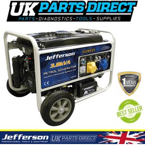 Jefferson Tools Jefferson 3.8kva / 3.0kw Petrol Generator With Electric Start Jefferson Tools Jefferson 3.8kva / 3.0kw Petrol Generator With Electric Start
