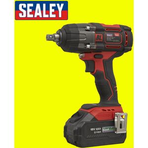 Sealey Cp650li Cordless Impact Wrench 18v 4ah Lithium-Ion 1/2"Sq Drive Sealey Cp650li Cordless Impact Wrench 18v 4ah Lithium-Ion 1/2"Sq Drive