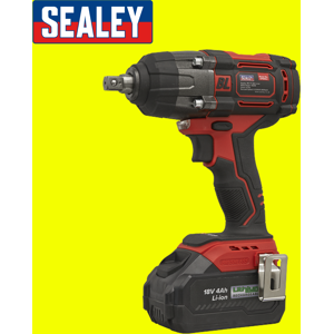 Sealey Cp650li Cordless Impact Wrench 18v 4ah Lithium-Ion 1/2\"Sq Drive Sealey Cp650li Cordless Impact Wrench 18v 4ah Lithium-Ion 1/2\"Sq Drive