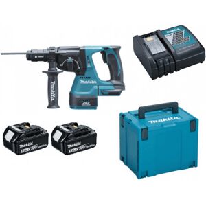 Makita Dhr243rtj 18v Cordless Brushless Rotary Hammer 2 5.0ah Batteries Charger Makita Dhr243rtj 18v Cordless Brushless Rotary Hammer 2 5.0ah Batteries Charger