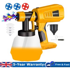 Rontaly Cordless Paint Sprayer 1000ml Electric Spray Gun For Dewalt 18v 20v Battery Diy Rontaly Cordless Paint Sprayer 1000ml Electric Spray Gun For Dewalt 18v 20v Battery Diy