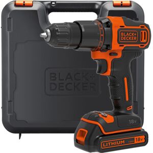 Black & Decker Combi Drill Cordless 18v Brushed Black And Decker Power Tool Set Bbcd700s1k-Gb Black & Decker Combi Drill Cordless 18v Brushed Black And Decker Power Tool Set Bbcd700s1k-Gb