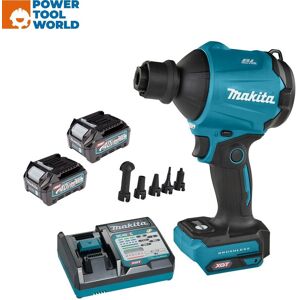 Makita As001gd202 40v Max Xgt Cordless Brushless Dust Blower Inc 2x 2.5ah Batts Makita As001gd202 40v Max Xgt Cordless Brushless Dust Blower Inc 2x 2.5ah Batts