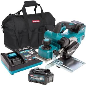 Makita Kp001gz 40v 82mm Brushless Planer With 1 X 2.5ah Battery Charger & Bag Makita Kp001gz 40v 82mm Brushless Planer With 1 X 2.5ah Battery Charger & Bag
