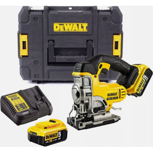 Dewalt Dcs331p2 18v Xr Cordless Jigsaw + 2 X 5.0ah Battery Charger + Tstak Dewalt Dcs331p2 18v Xr Cordless Jigsaw + 2 X 5.0ah Battery Charger + Tstak