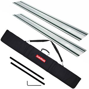 Excel Plunge Saw Accessories Kit 2 X 1.5m Guide Rails, Connectors And Rail Bag Excel Plunge Saw Accessories Kit 2 X 1.5m Guide Rails, Connectors And Rail Bag