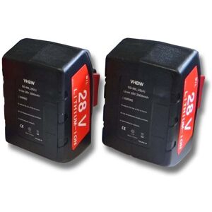 Vhbw 2x Battery For Aeg / Milwaukee 48-11-2850 48-11-2830 48-11-1830 2ah 28v Vhbw 2x Battery For Aeg / Milwaukee 48-11-2850 48-11-2830 48-11-1830 2ah 28v