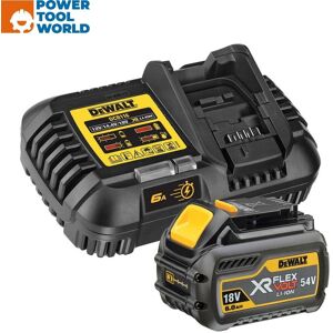 Dewalt Dcb546-K1 Xr Flexvolt 18v/54v Power Kit With 1x Dcb546 Battery & 1x Dc... Dewalt Dcb546-K1 Xr Flexvolt 18v/54v Power Kit With 1x Dcb546 Battery & 1x Dc...