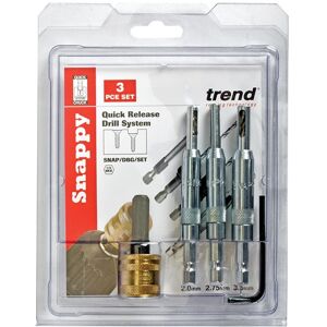 Trend Snap/dbg/set Drill Bit Guide Set With Quick Chuck - 5/64in 7/64in & 9/64i Trend Snap/dbg/set Drill Bit Guide Set With Quick Chuck - 5/64in 7/64in & 9/64i