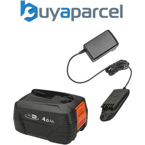 Flymo Power For All Battery & Charger Starter Set 18v 4.0ah Fly105 Fly106 Al1810 Flymo Power For All Battery & Charger Starter Set 18v 4.0ah Fly105 Fly106 Al1810