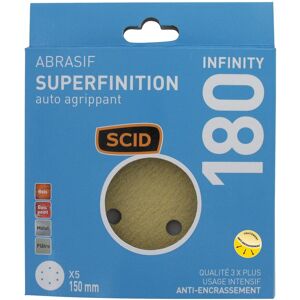 Scid Lot 5 Abrasive Disc Heavy Duty Anti-Clogging ° 150 Mm Grit 180 Auto Ag Scid Lot 5 Abrasive Disc Heavy Duty Anti-Clogging ° 150 Mm Grit 180 Auto Ag
