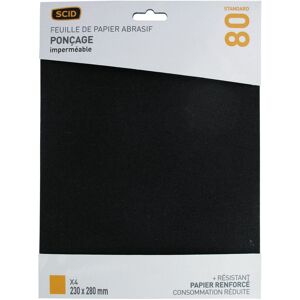 Lot 4 Sandpaper Waterproof 230 X 280 Mm Grit 80 Scid Lot 4 Sandpaper Waterproof 230 X 280 Mm Grit 80 Scid