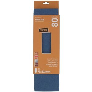 Lot 2 Abrasive Belt Heavy Duty Anti-Clogging 75 X 533 Mm Grit 80 Scid Lot 2 Abrasive Belt Heavy Duty Anti-Clogging 75 X 533 Mm Grit 80 Scid