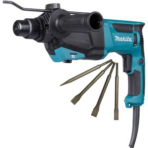 Makita Hr2670/1 26mm Sds+ Rotary Hammer Drill 110v/800w With Excel Chisel Set Makita Hr2670/1 26mm Sds+ Rotary Hammer Drill 110v/800w With Excel Chisel Set