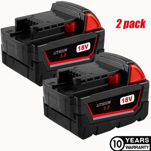 2x For Milwaukee M18b5 18v 5.0ah Li-Ion M18 Battery -48-11-1860 Genuine Uk Stock 2x For Milwaukee M18b5 18v 5.0ah Li-Ion M18 Battery -48-11-1860 Genuine Uk Stock