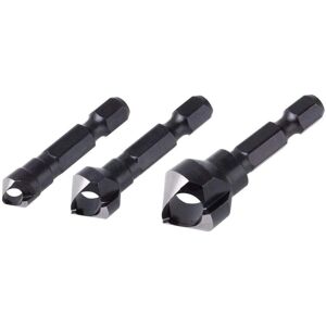 Wolfcraft Tool Steel Deburring Counter Set, Hexagon Shank I 4375000 I Counterbor Wolfcraft Tool Steel Deburring Counter Set, Hexagon Shank I 4375000 I Counterbor