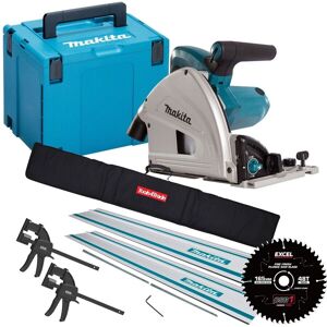 Makita Sp6000j1 110v 165mm Plunge Saw 2 X Guide Rail Connector Bar Blade & Clamp Makita Sp6000j1 110v 165mm Plunge Saw 2 X Guide Rail Connector Bar Blade & Clamp