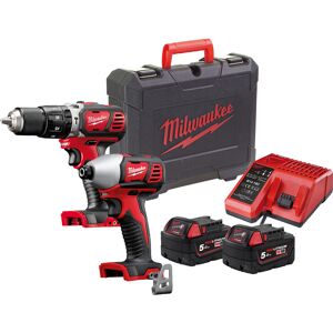 Milwaukee M18 Bpp2c-502c Heavy Duty Twin Pack Batteries 2 X 5.0ah Kit Box Milwaukee M18 Bpp2c-502c Heavy Duty Twin Pack Batteries 2 X 5.0ah Kit Box